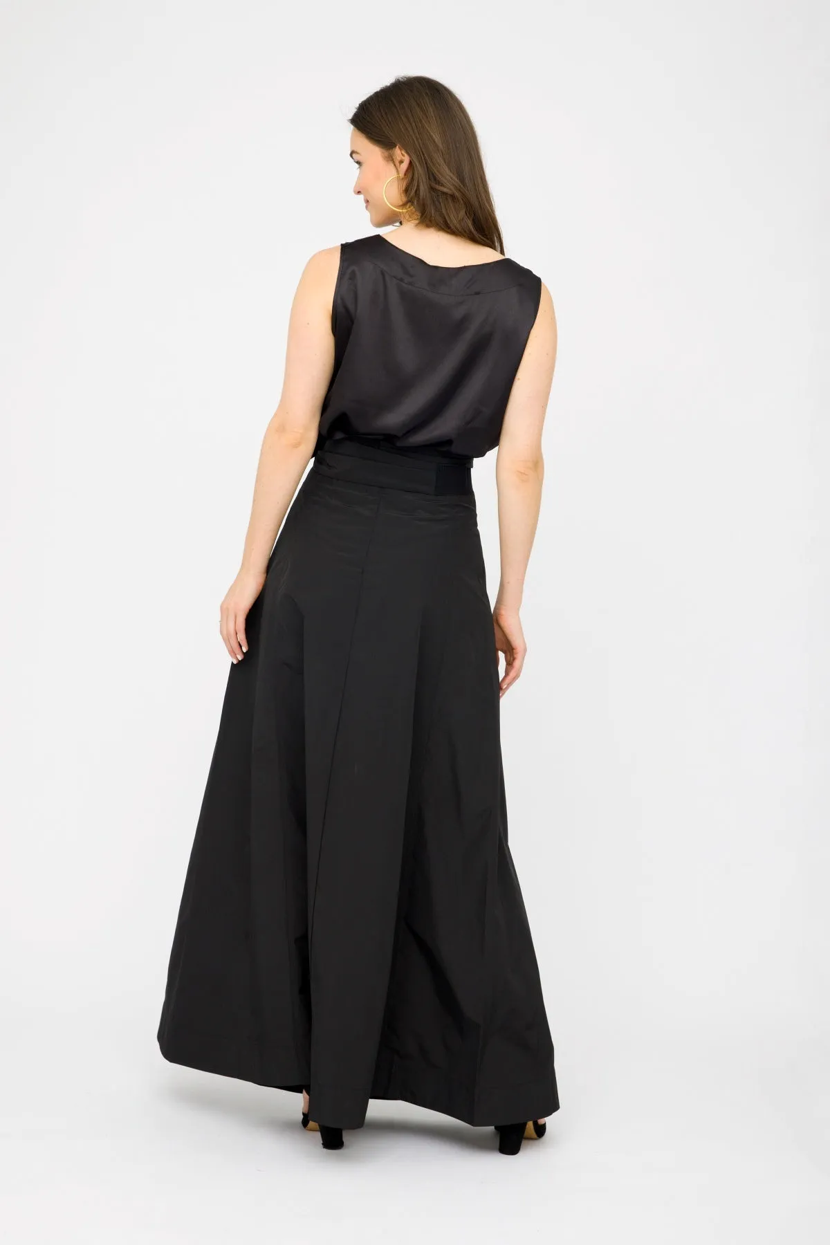 48" High Waist Panel Skirt