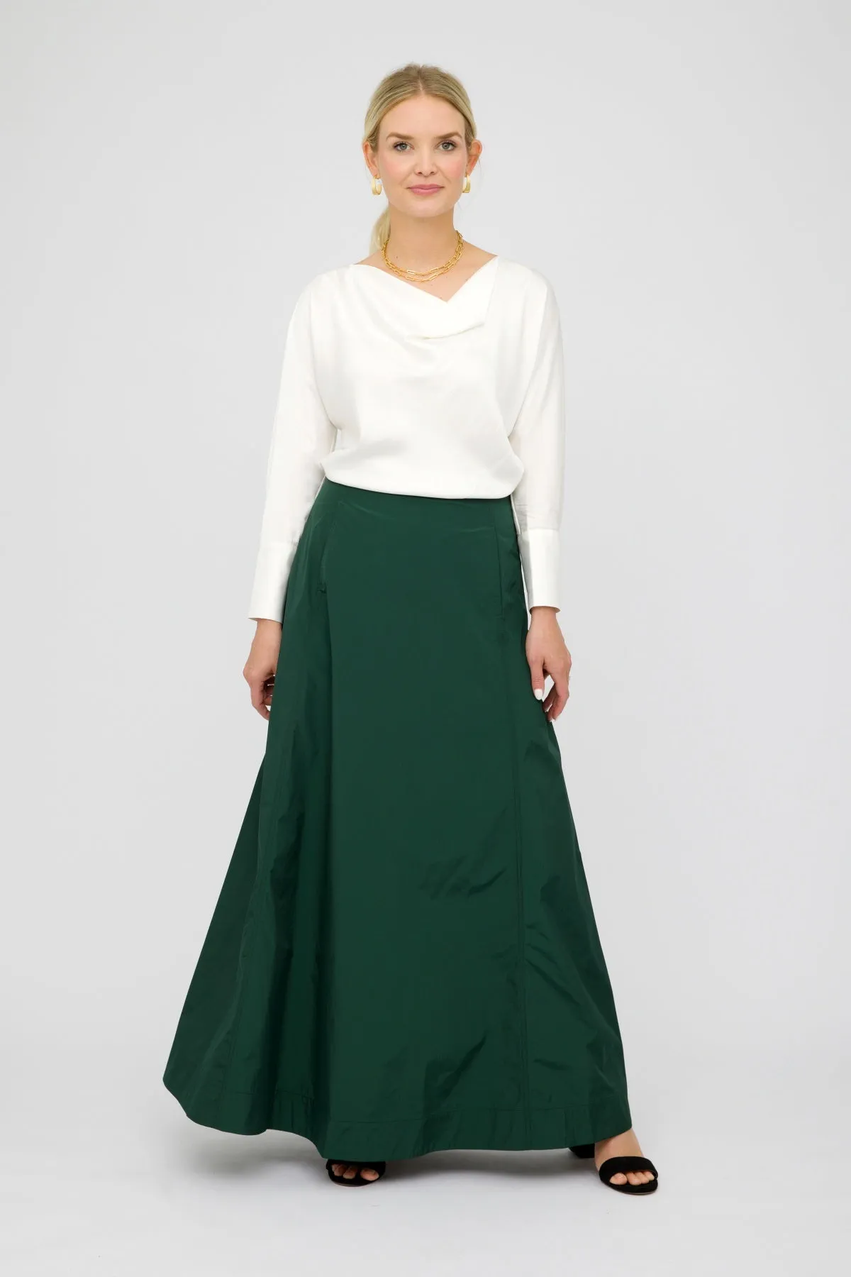 48" High Waist Panel Skirt