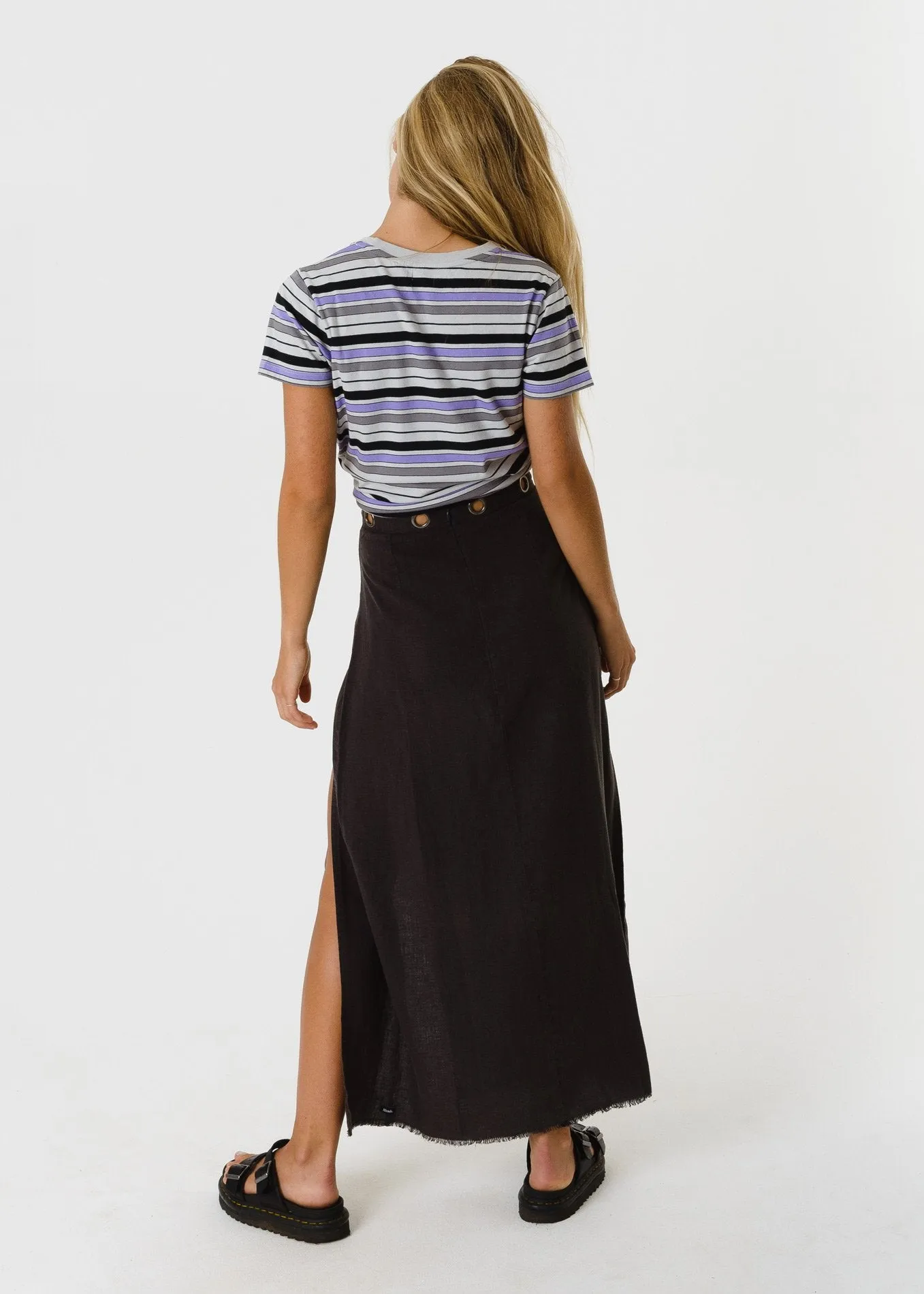 Afends Womens Nancy - Hemp Split Skirt