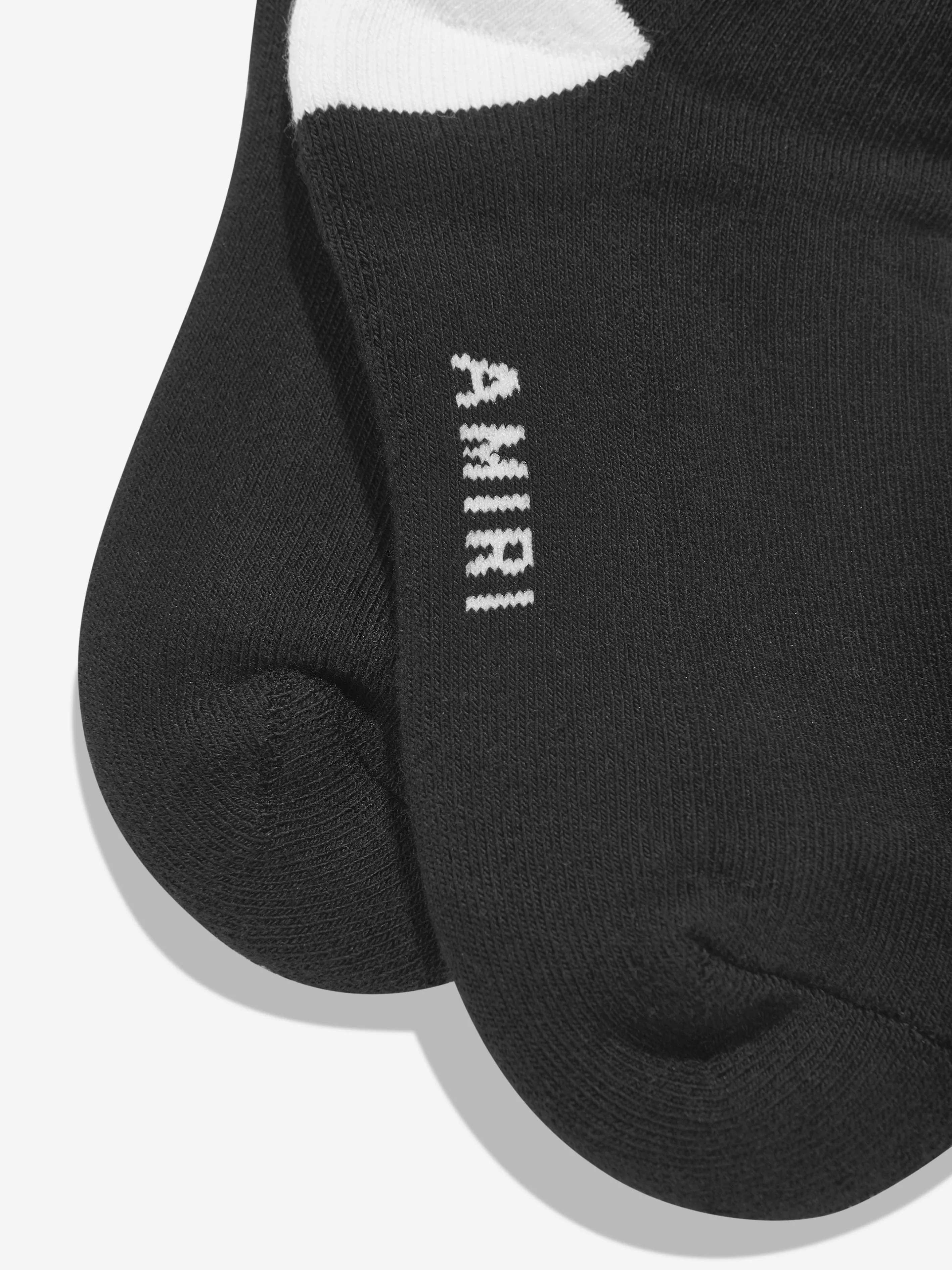 Amiri Kids Bones Stacked Socks in Black