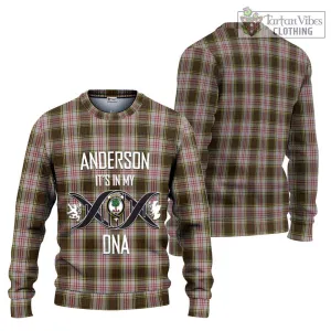 Anderson Dress Tartan Ugly Sweater with Family Crest DNA In Me Style