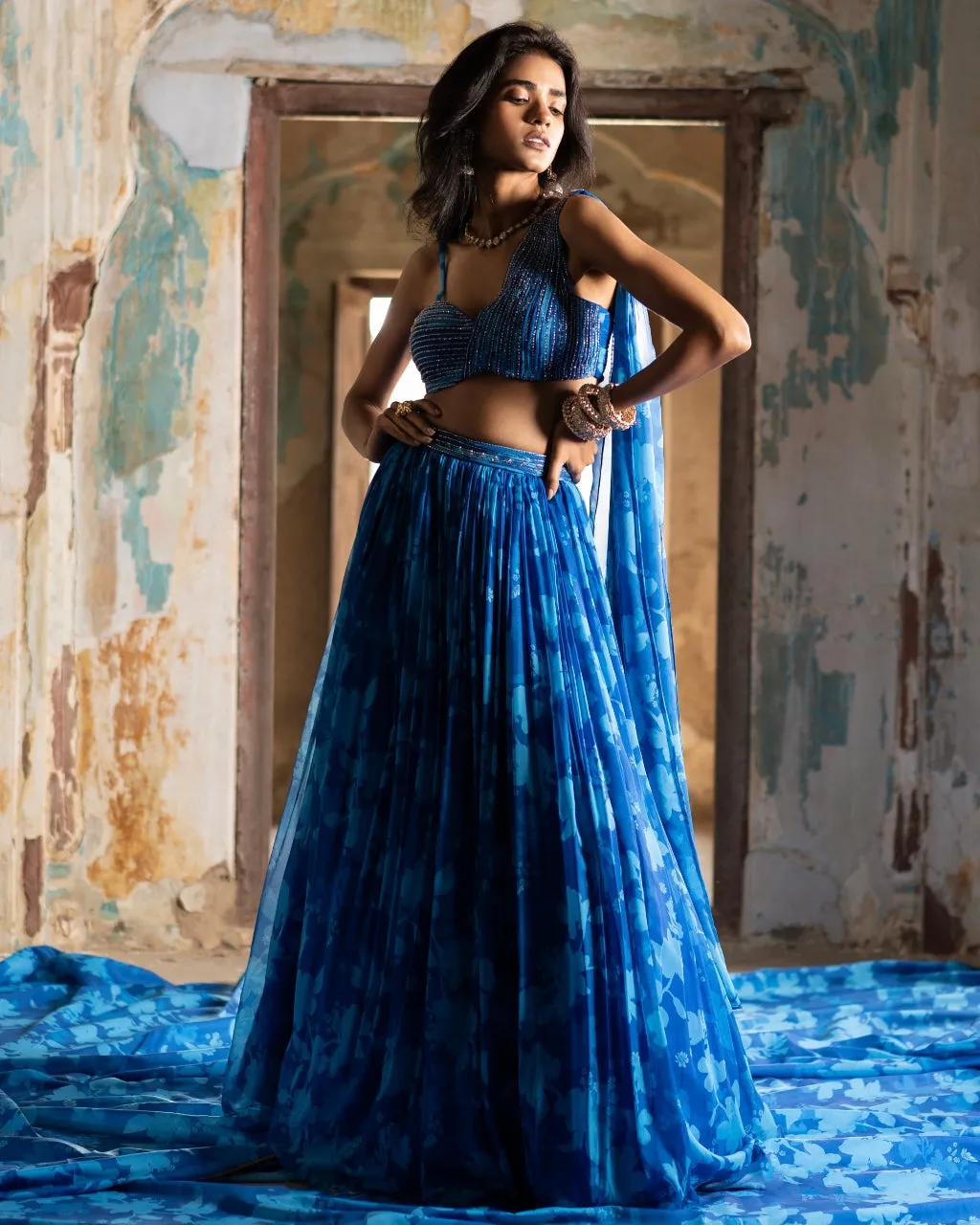 Bagh Sapphire Lehenga Set