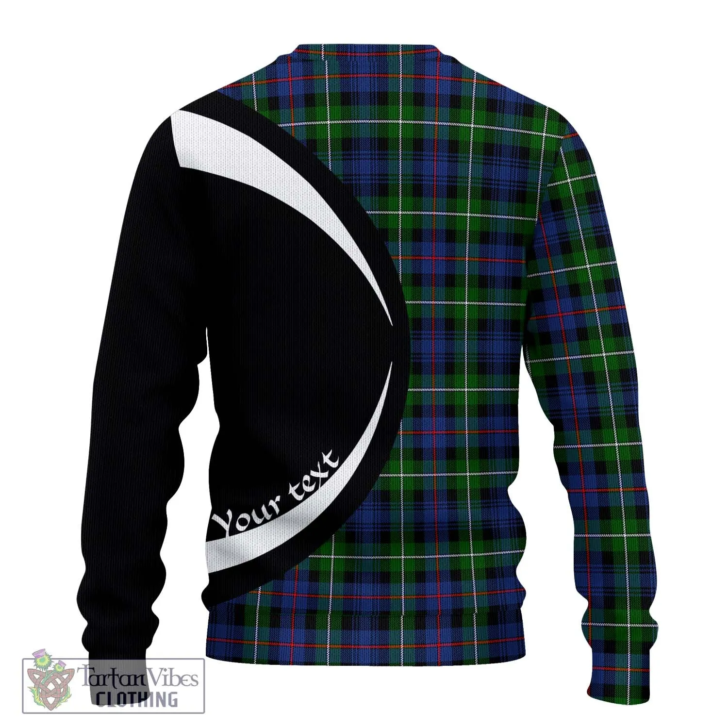 Baillie Tartan Ugly Sweater with Family Crest Circle Style