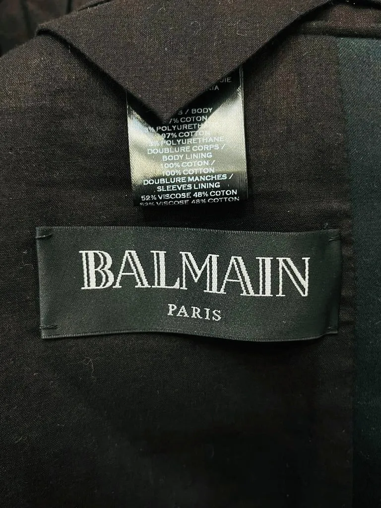 Balmain Cotton Blazer. Size 48IT