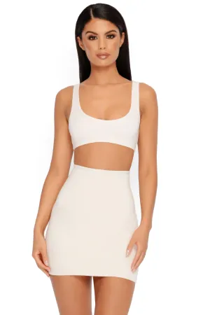 Basic Instinct Crop Top in White