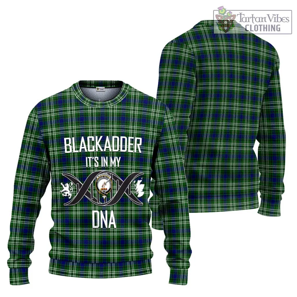 Blackadder Tartan Ugly Sweater with Family Crest DNA In Me Style