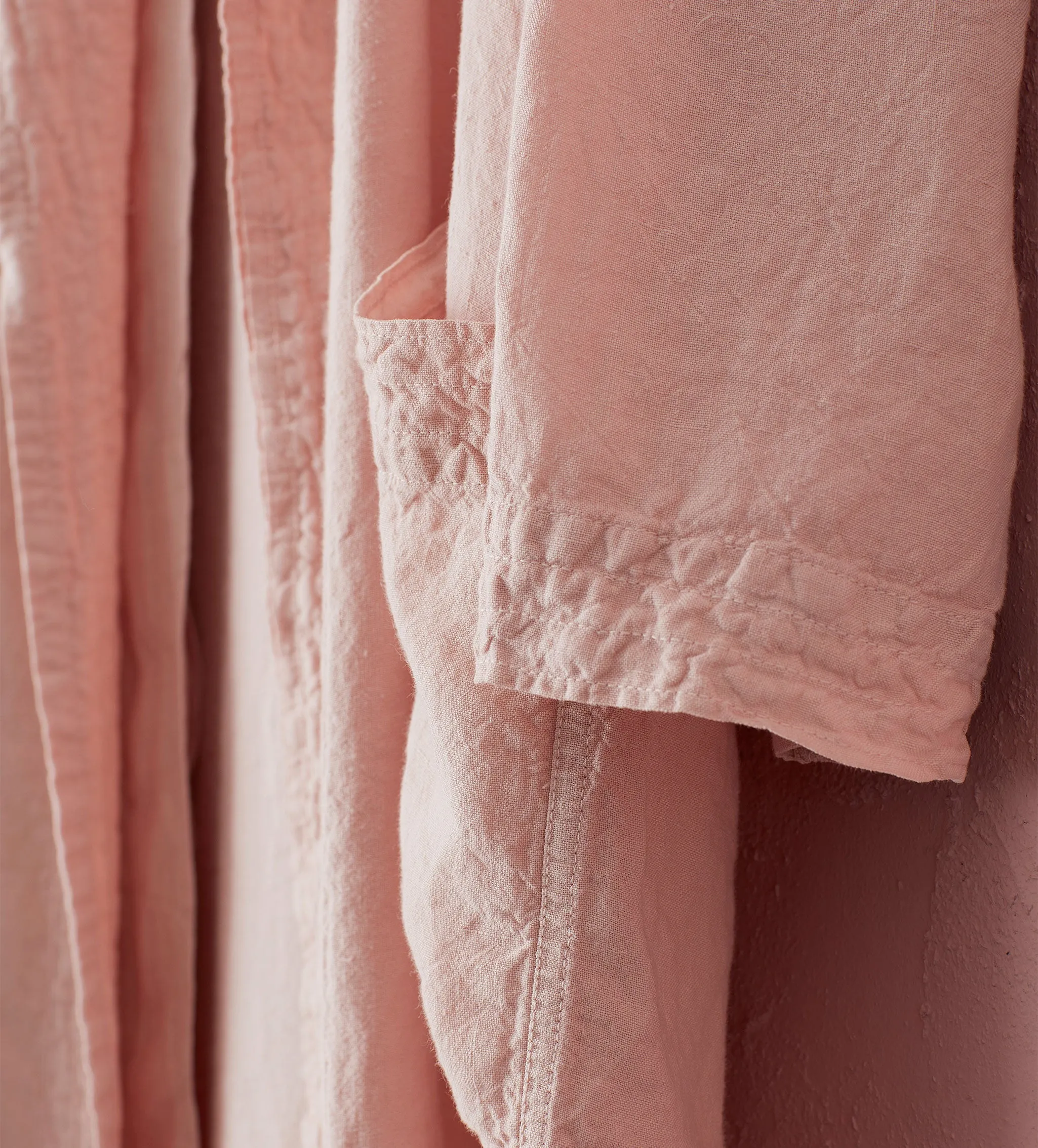 Blush Pink Layla 100% Linen Robe