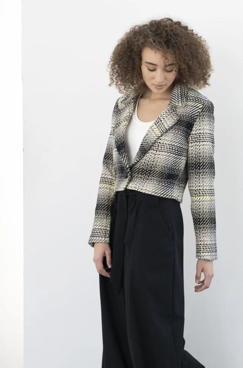 Bodybag Vivienne Cropped Jacket - Dipsyfluo Plaid (Online Exclusive)