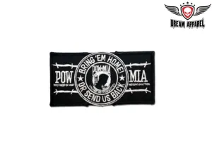 Bring em Home or Send Us Back POW MIA Motorcycle Patch