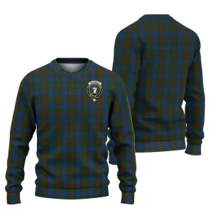 Buchanan Hunting Tartan Ugly Sweater with Family Crest