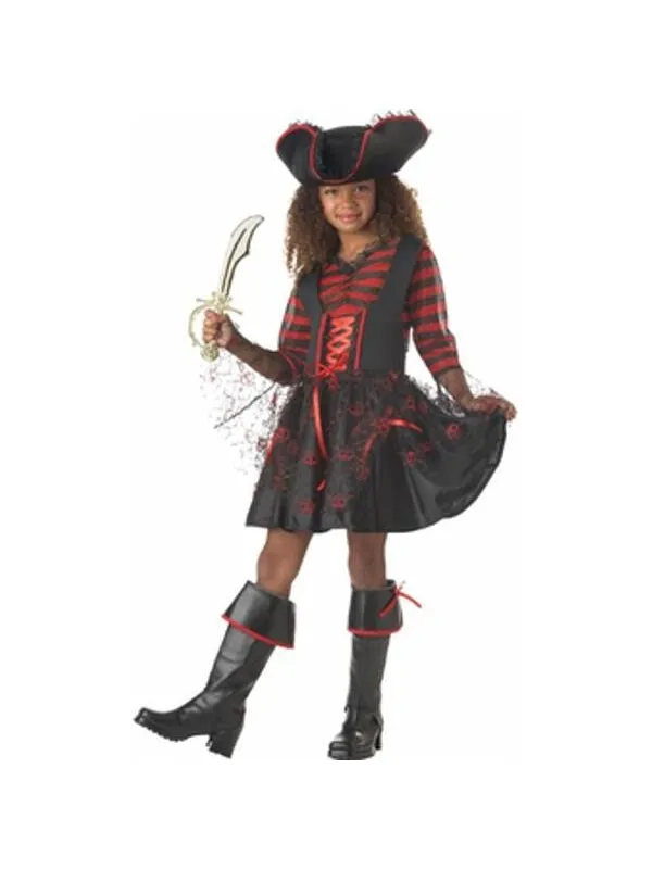 Child's Captain Girl Pirate Costume