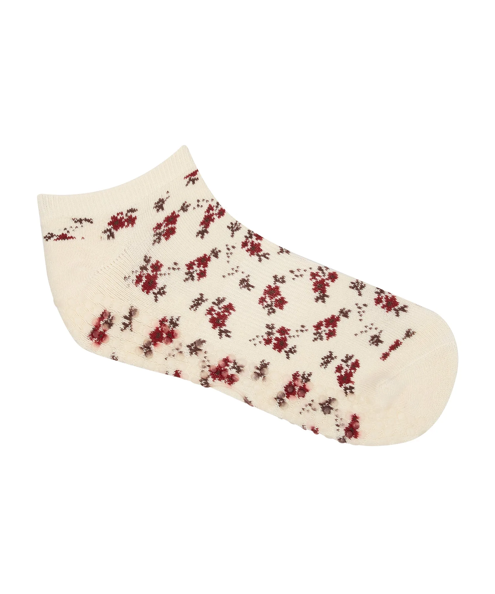 Classic Low Rise Grip Socks - Ditsy Floral