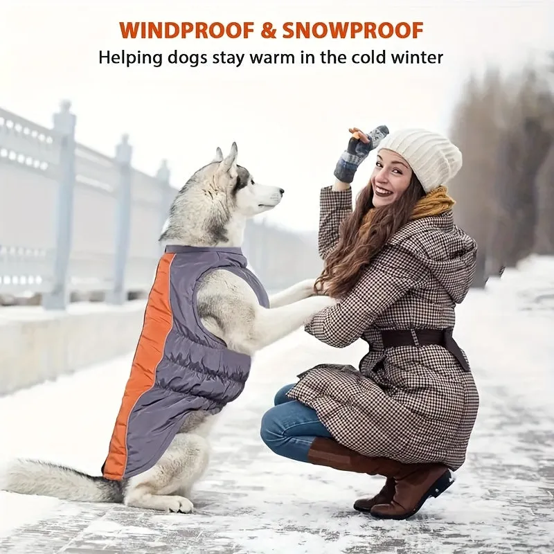 Cozy Winter Coat with Leash Ring for Stylish Pets