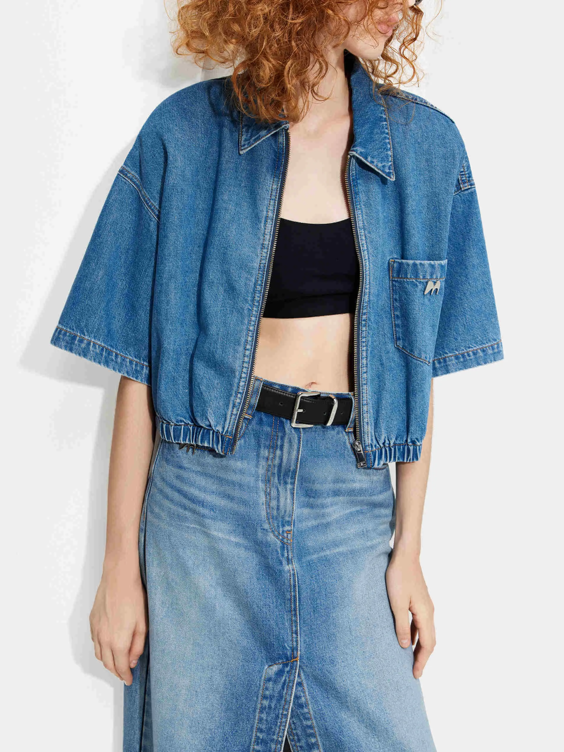 Cropped Denim Jacket