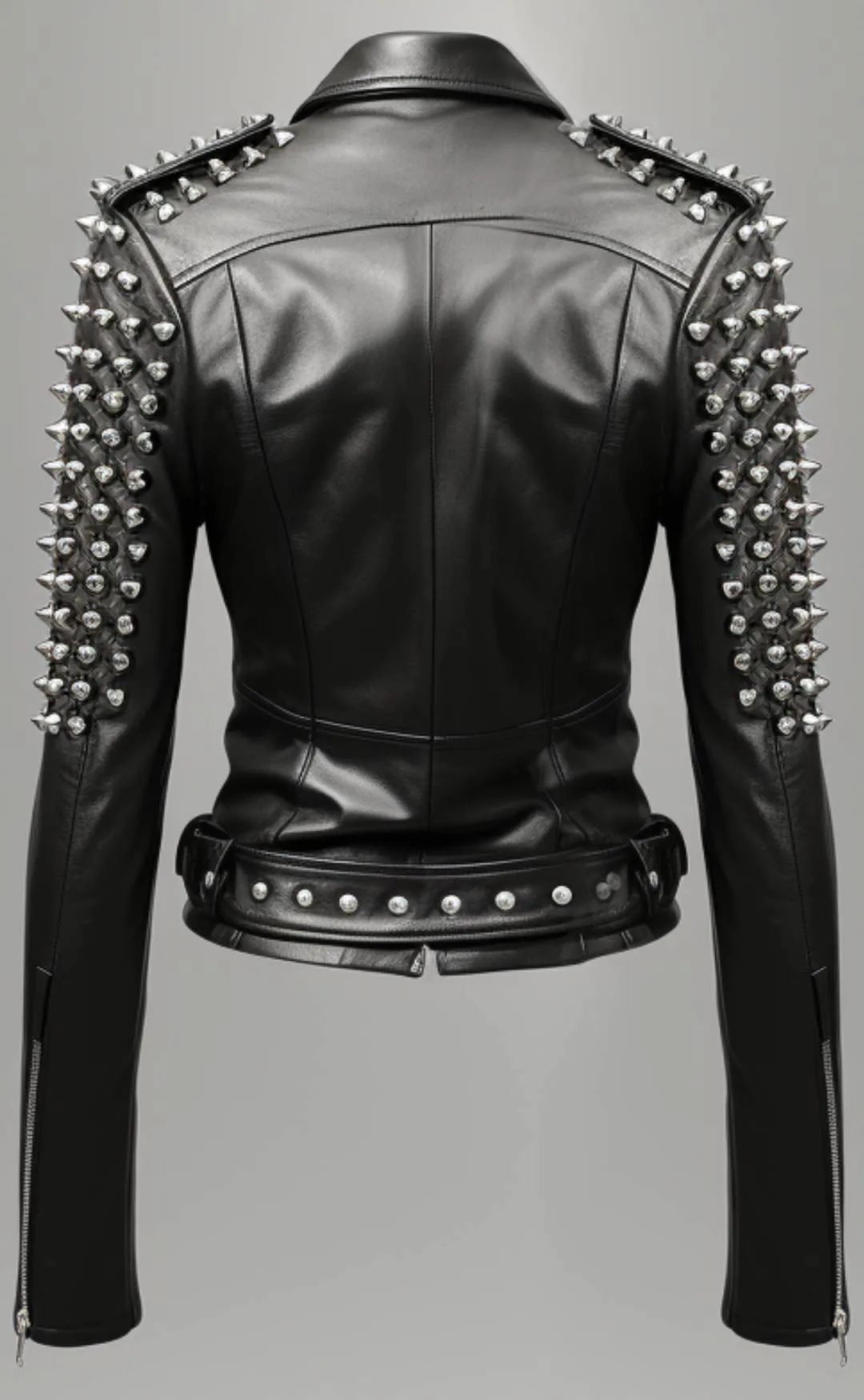 Daphne Black Women Biker Leather Jacket