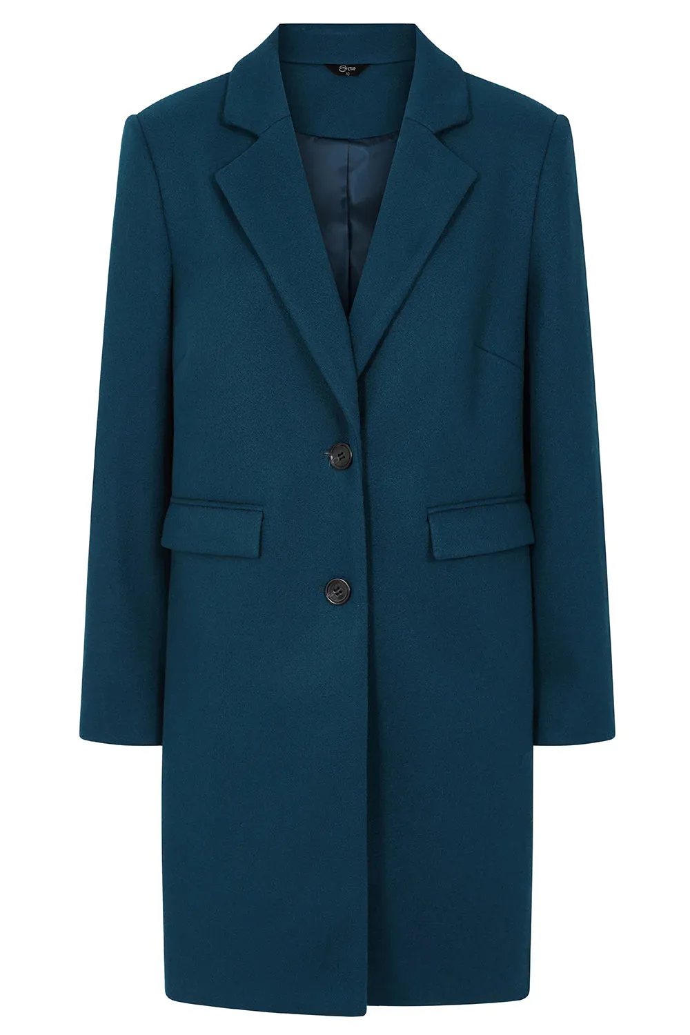 EMRECO Teal Single Breasted Coat