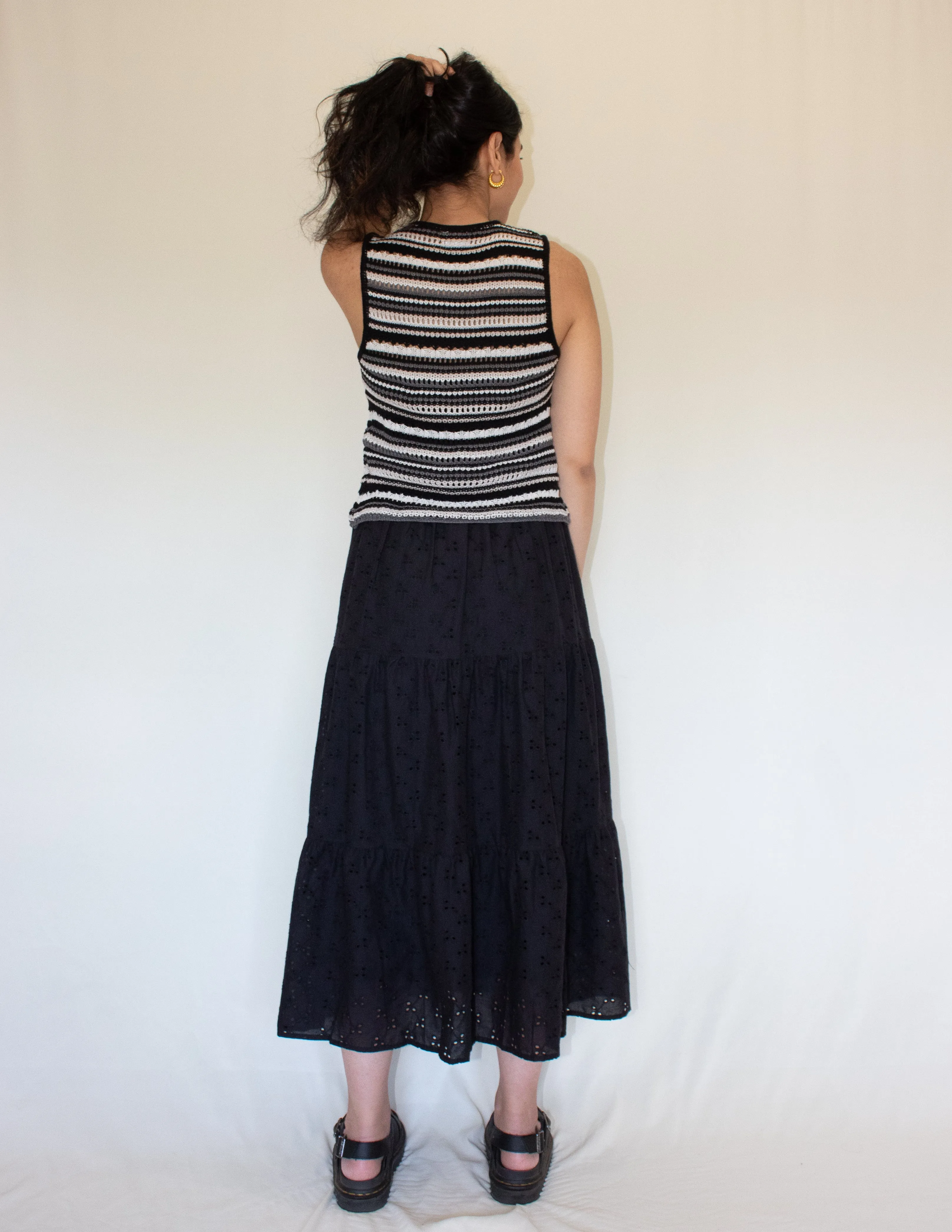 Eyelet Cotton Picnic Skirt