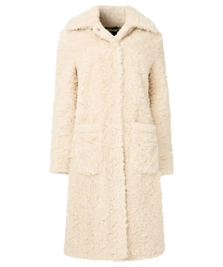 Joe Browns 14 Cream Cosy Up Furry Coat