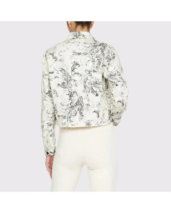 L'Agence Janice Crop Paisley Jacket