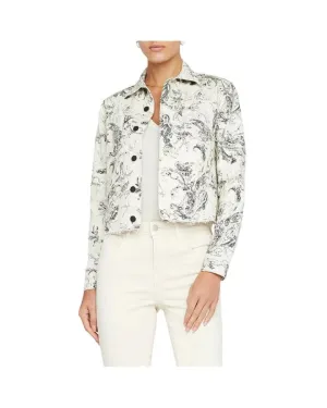 L'Agence Janice Crop Paisley Jacket