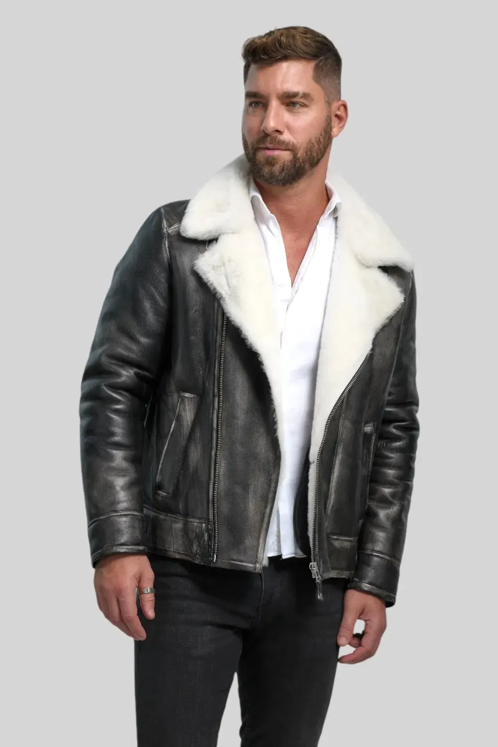 Leandro Vintage Sheepskin Jacket