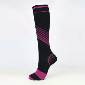 Long tube twill compression socks