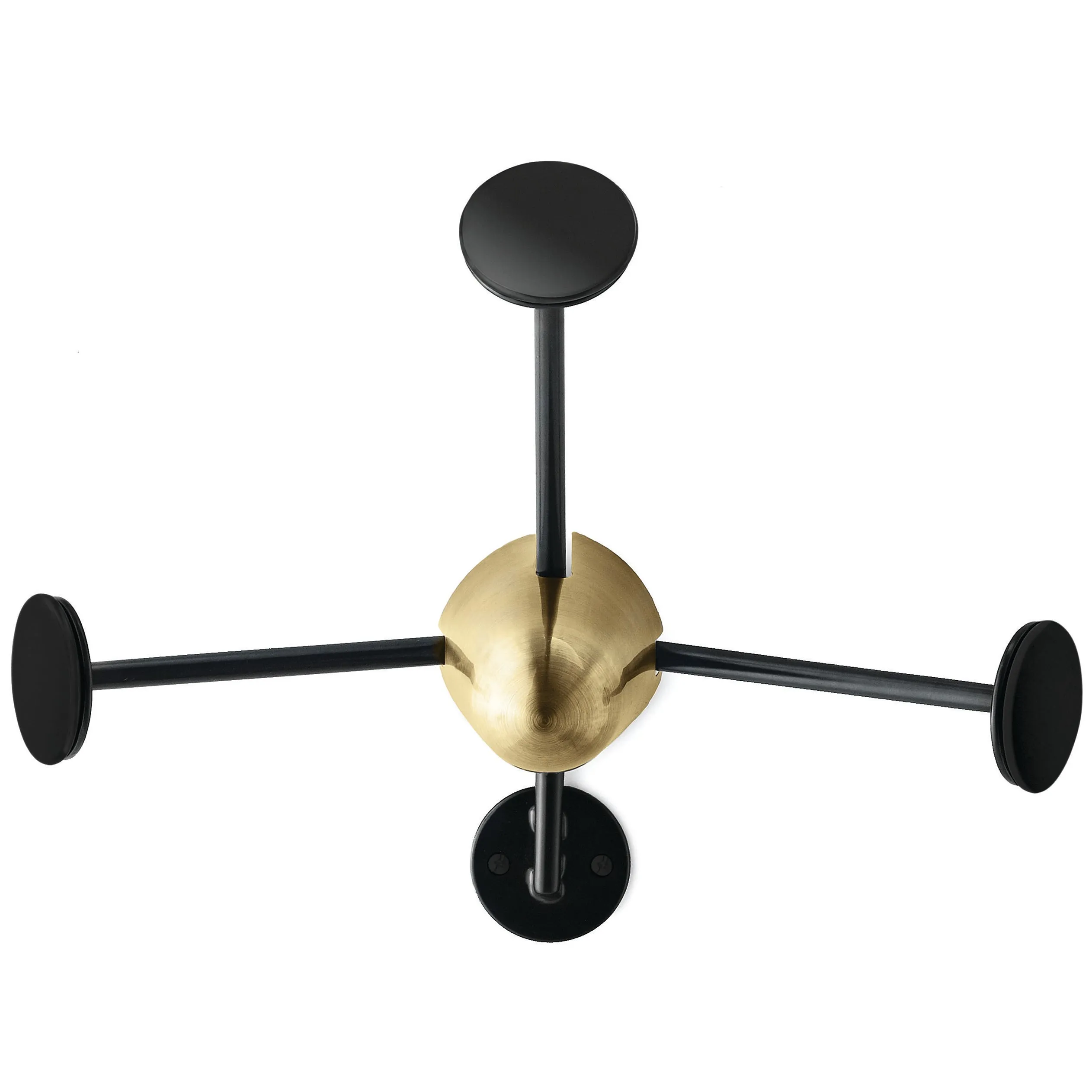 Matégot Coat Rack Brass Base