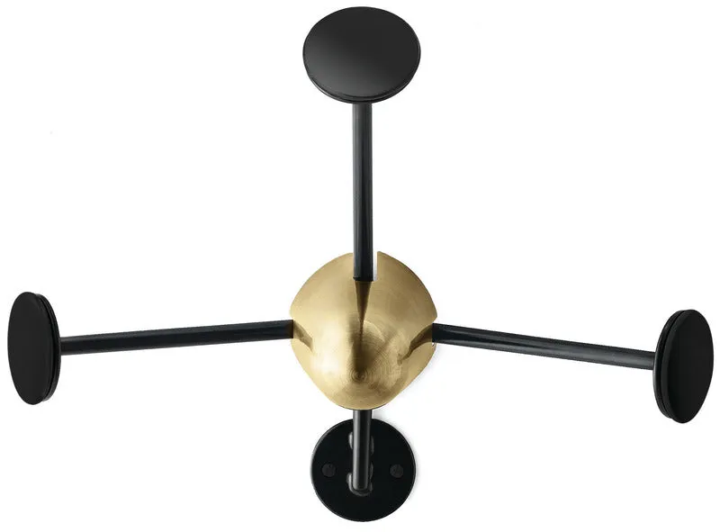 Matégot Coat Rack Brass Base