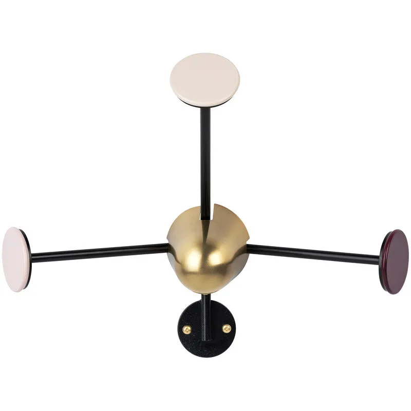 Matégot Coat Rack Brass Base