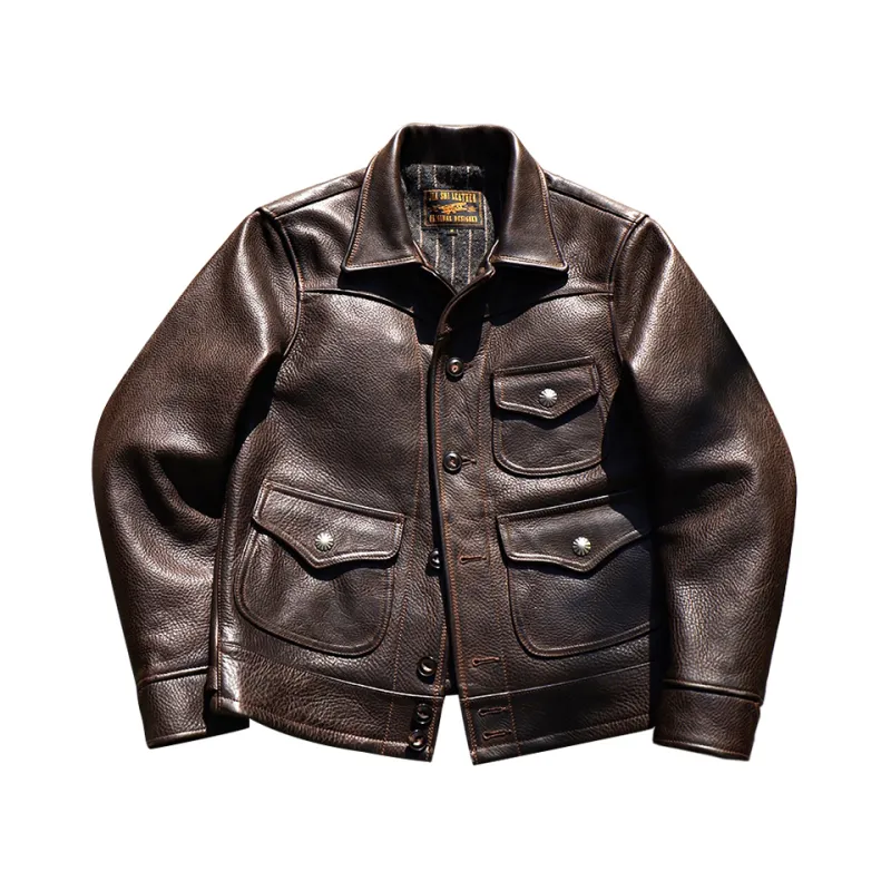 Men's Grain Western Leather Jacket