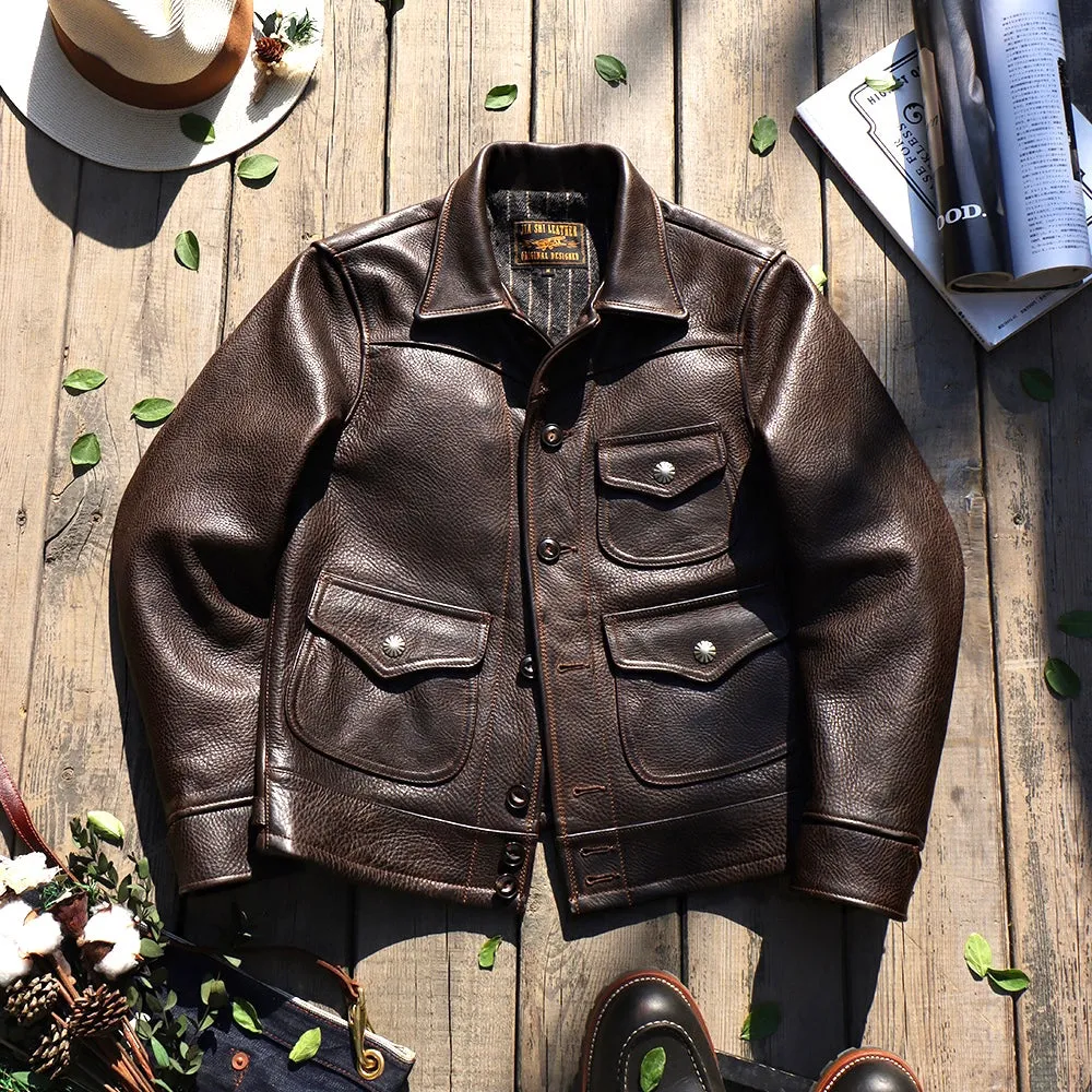 Men's Grain Western Leather Jacket