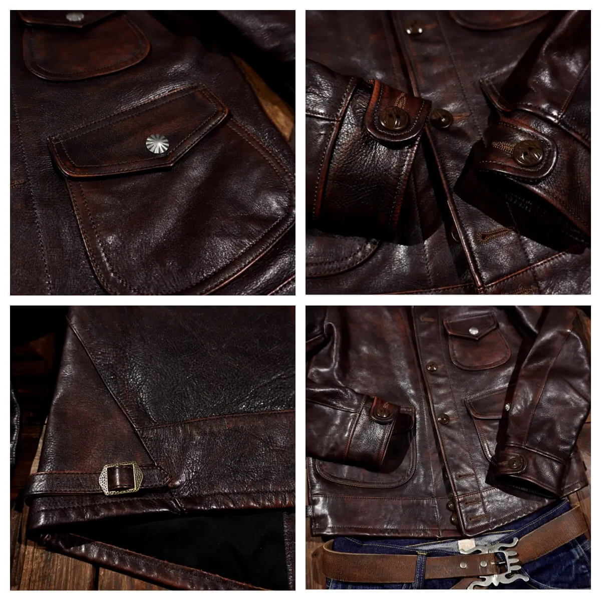 Men's Grain Western Leather Jacket