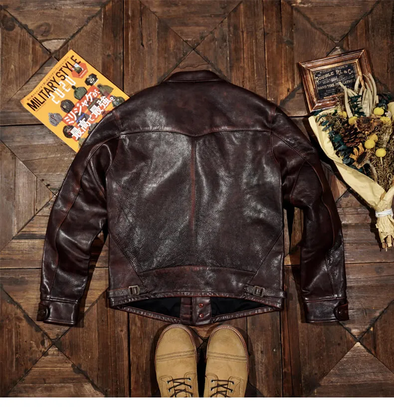 Men's Grain Western Leather Jacket