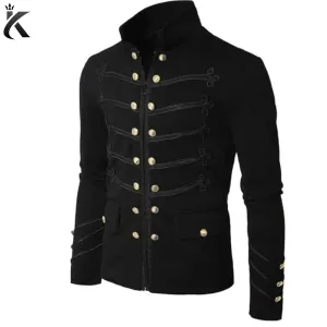 Men's Parade Military Steampunk Gothic Jacket - A Testament to Military Tradition