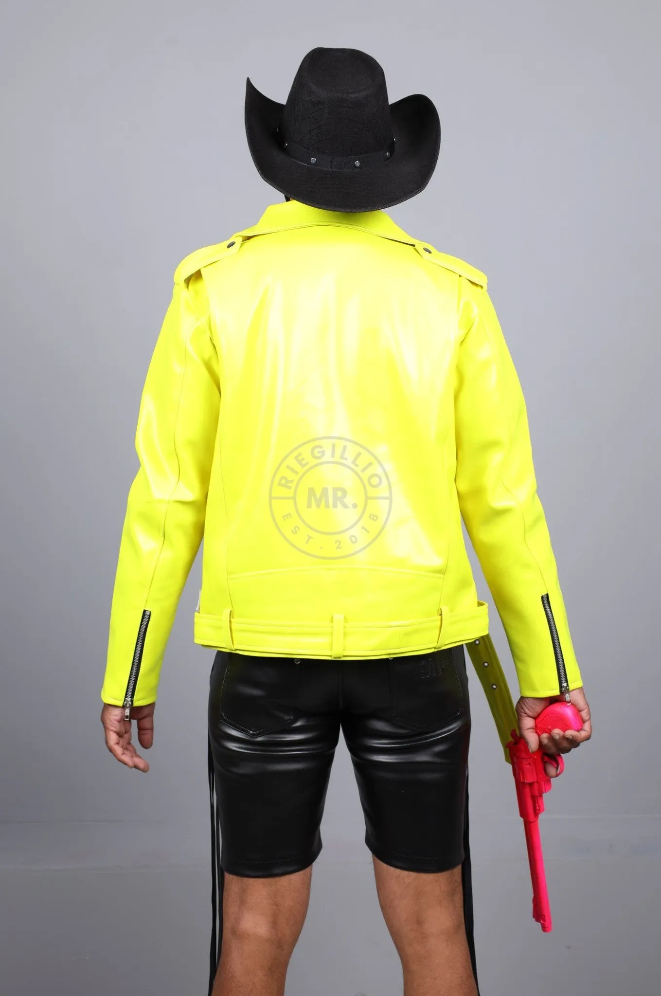 MR. Plain Brando Jacket - Neon Yellow