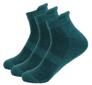 Mush Men's Ankle Length Rayon Socks (Pack Of 3) (AnkSocks123_Charcoal Green)