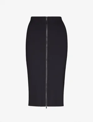 Neoprene CEO Zip Skirt | Black