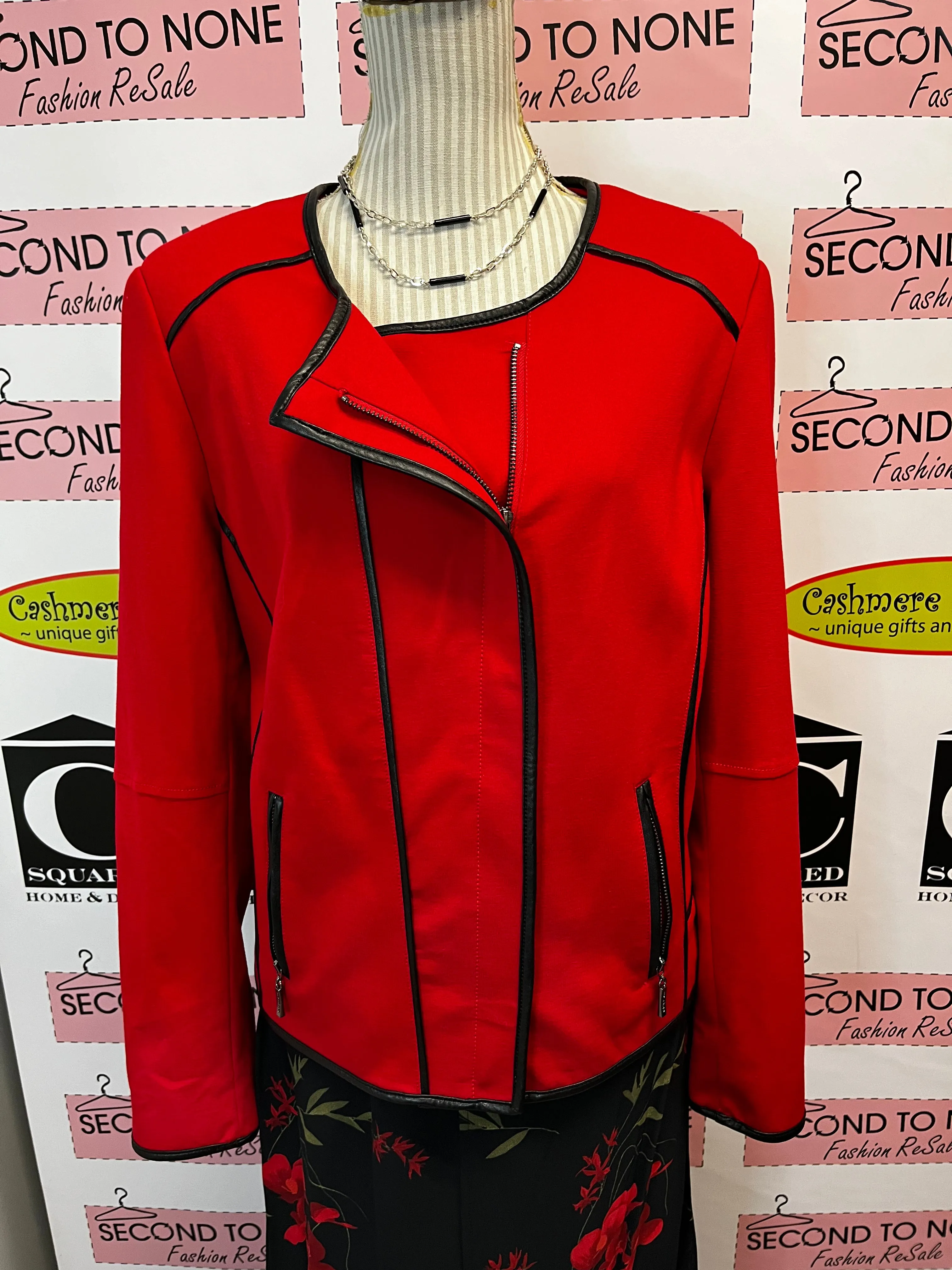 Nygard Red Biker Jacket (Size L)