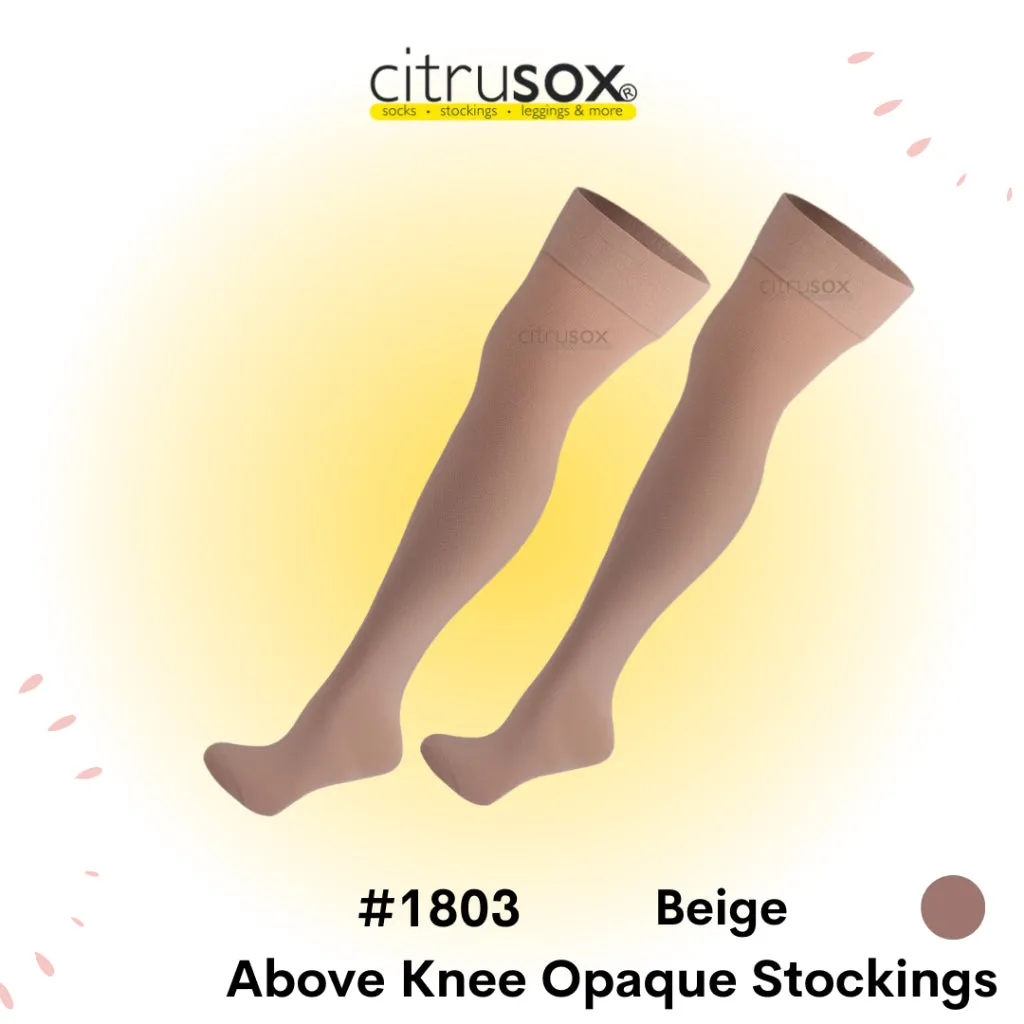 Opaque 100 denier Above Knee Stockings