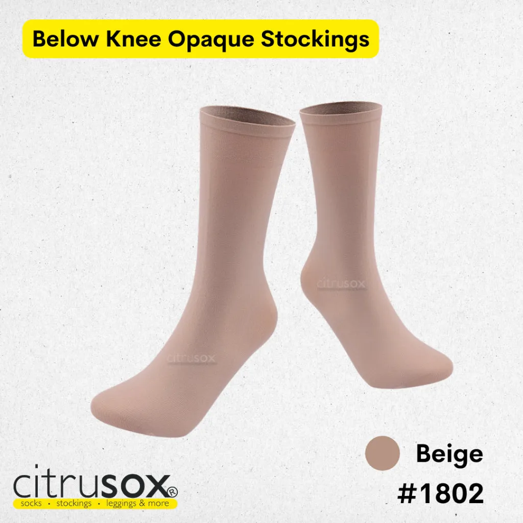 Opaque 100 denier Below Knee Stockings