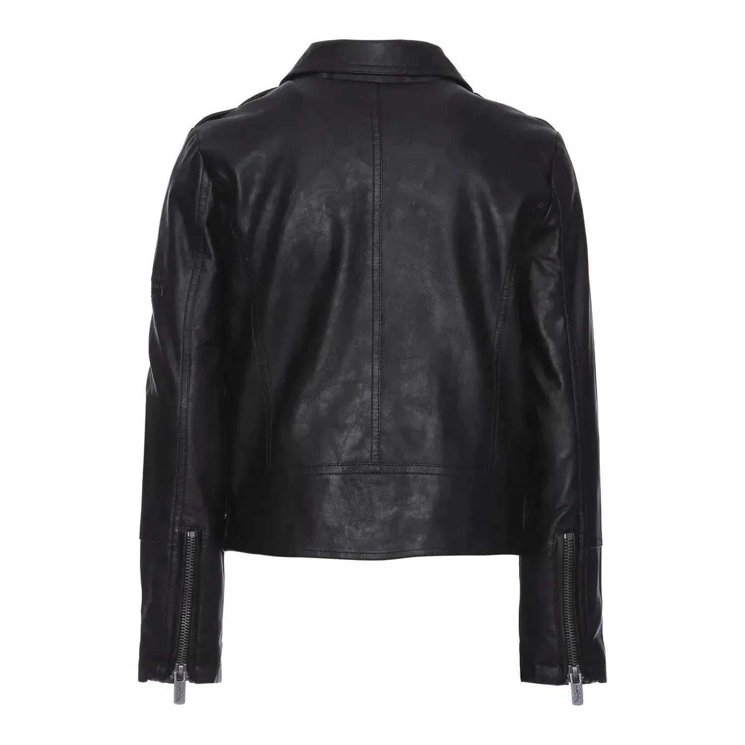 Pepe Jeans Teen Boys Leiva Leather Look Jacket Black