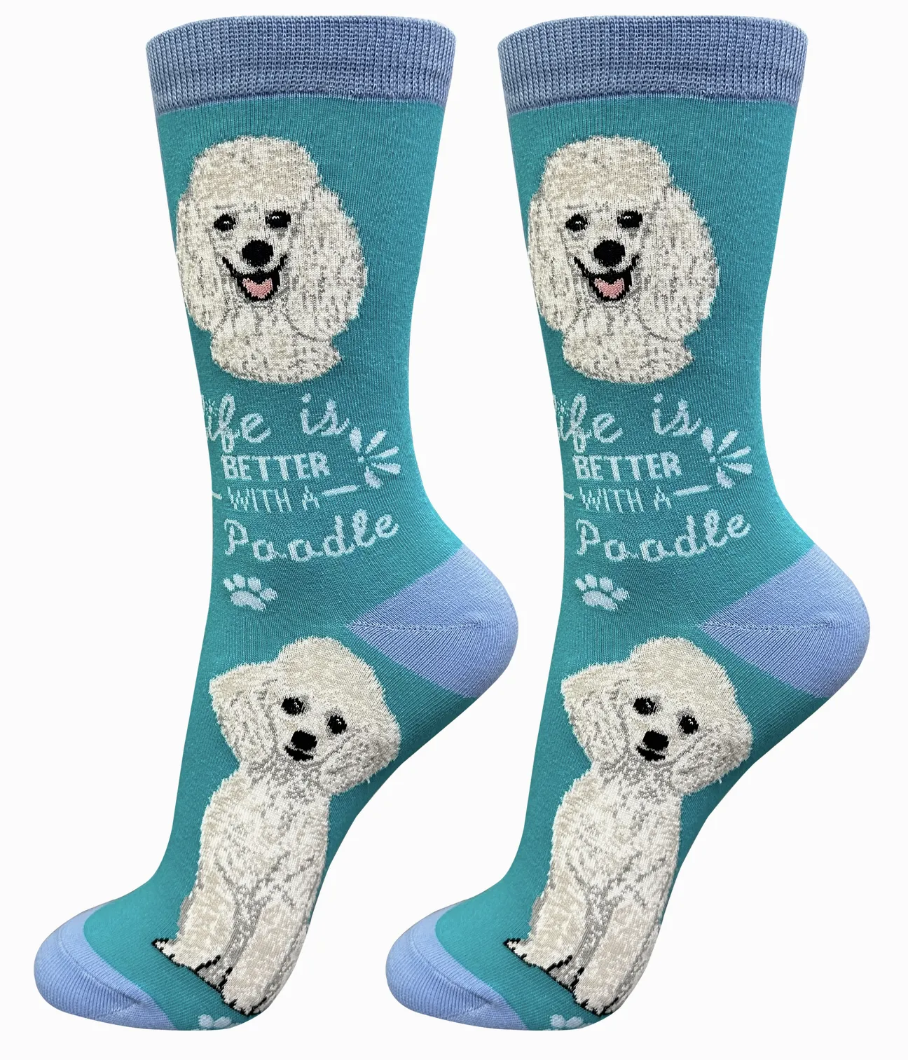 Poodle Dog Crew Socks -Unisex