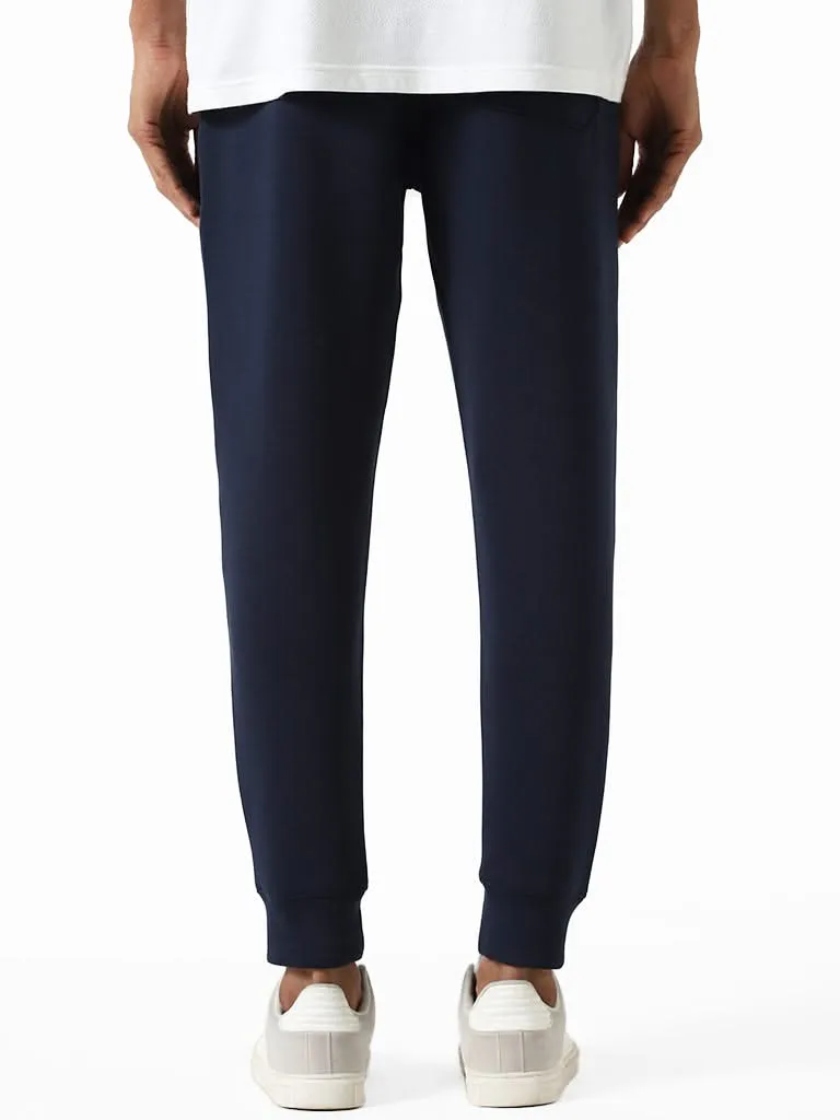 Studiofit Navy Slim-Fit Mid-Rise Joggers