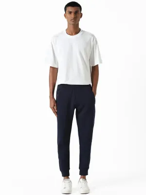 Studiofit Navy Slim-Fit Mid-Rise Joggers