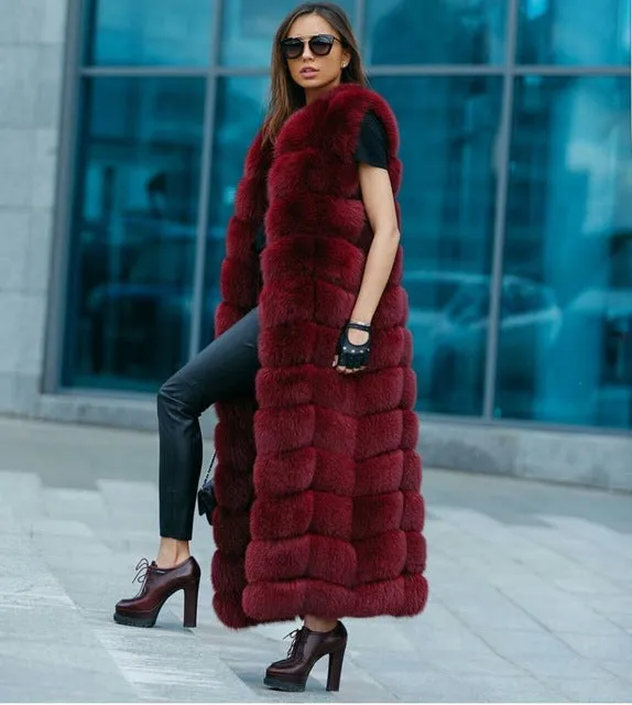 Super Long Fur Vest