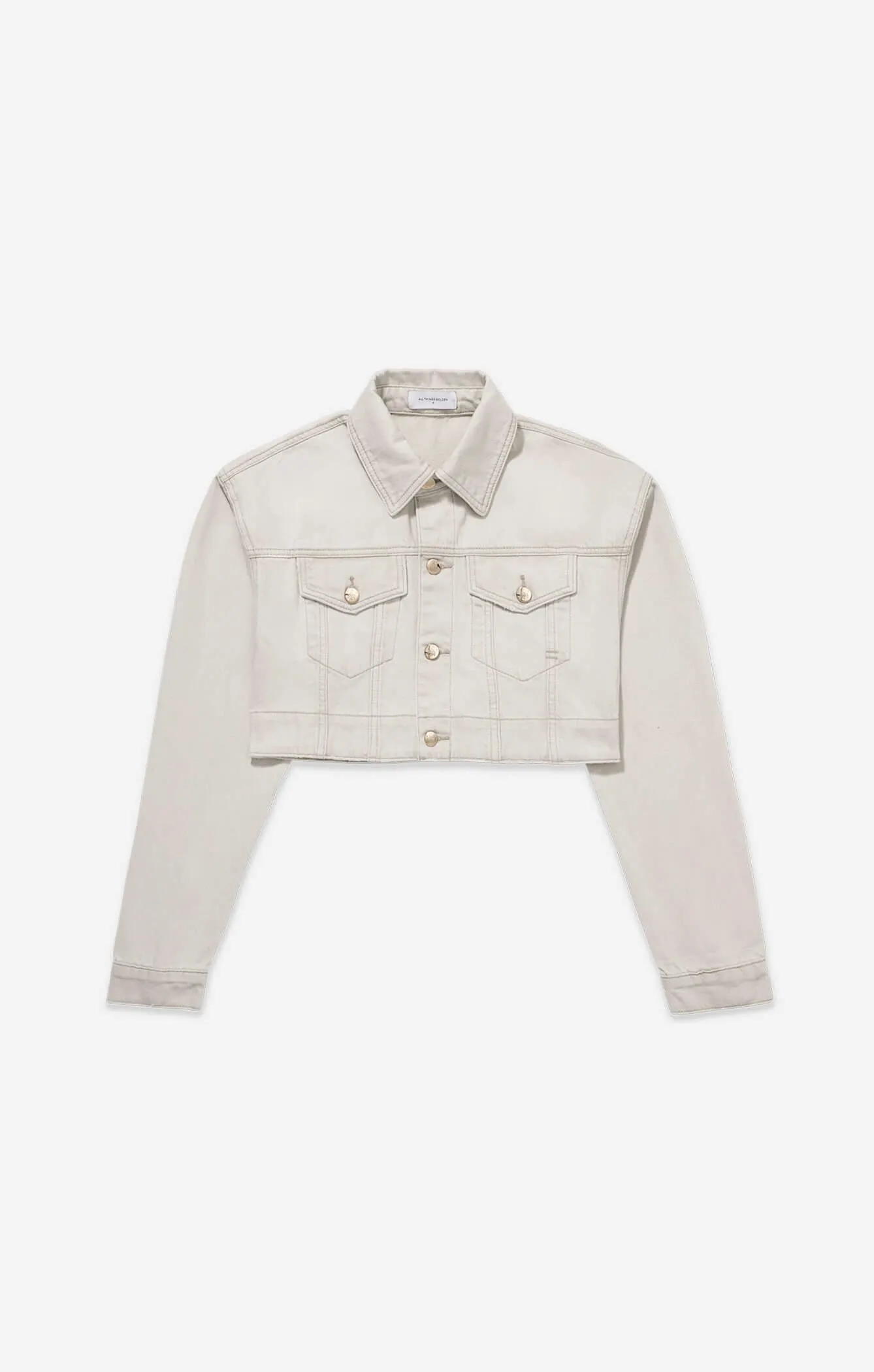 THE BOX CROP JACKET - WASHED STONE