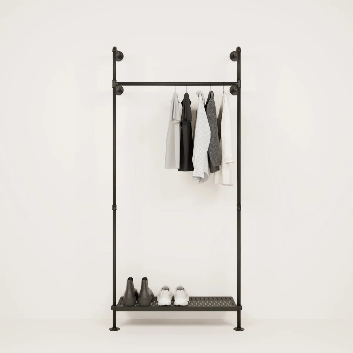 TILDA METAL – Coat rack with metal shelf | clothes rack with metal shelf