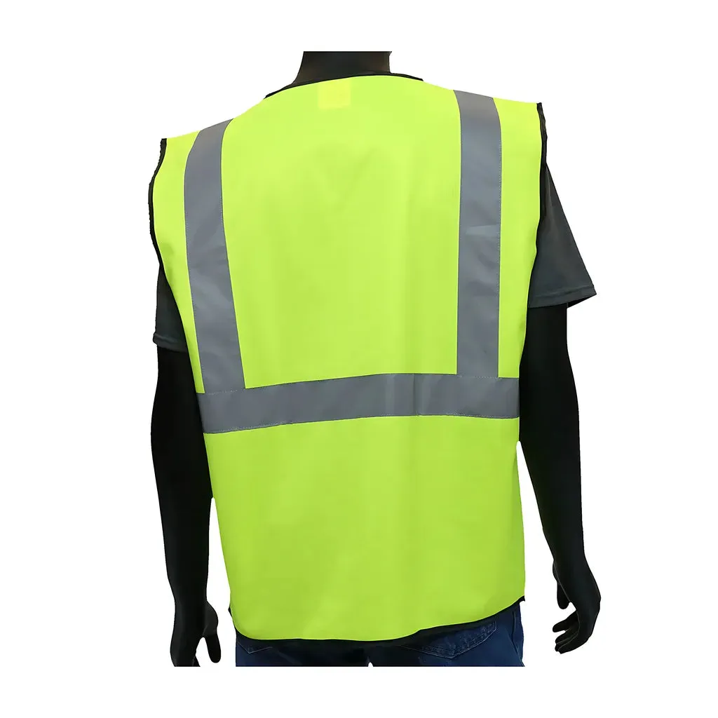 West Chester 47203/2XL ANSI Type R Class 2 Value Four Pocket Solid Vest